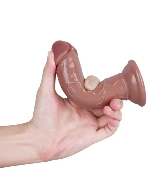 15 cm Kahverengi Realistik Kılıç Dildo – Medikal Silikon
