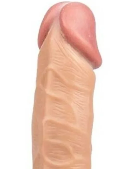 Gerçekçi Testisli Dildo 20 cm – Hissedilir Damarlı, Vantuzlu