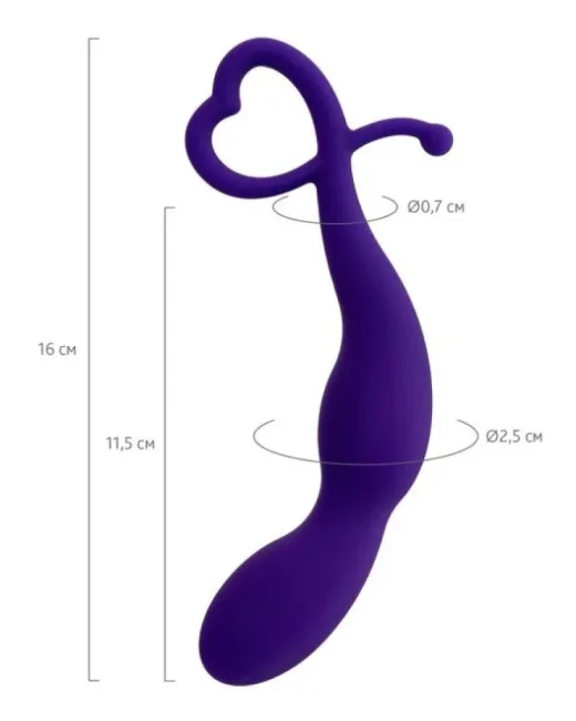 Wlap Anal Plug mor 16 cm – Silikon alternatif görünüm