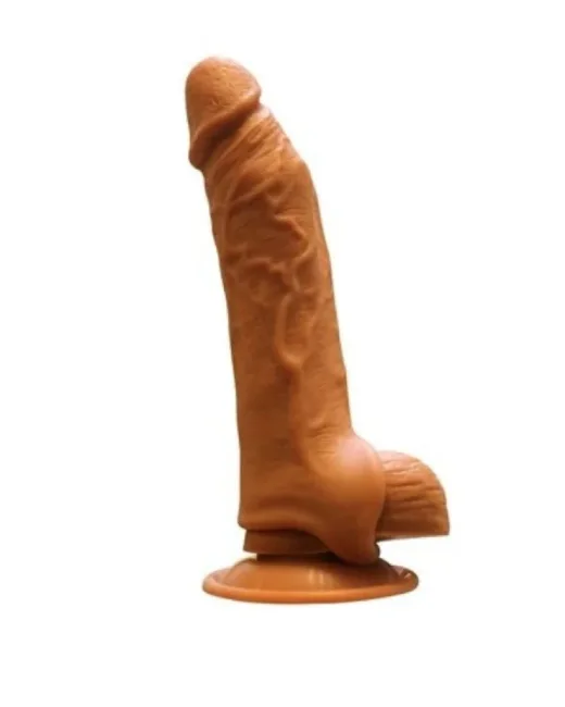 Penextender Testis Girişli Realistik Penis Kılıfı – Sıvı Silikon, Et Dokulu