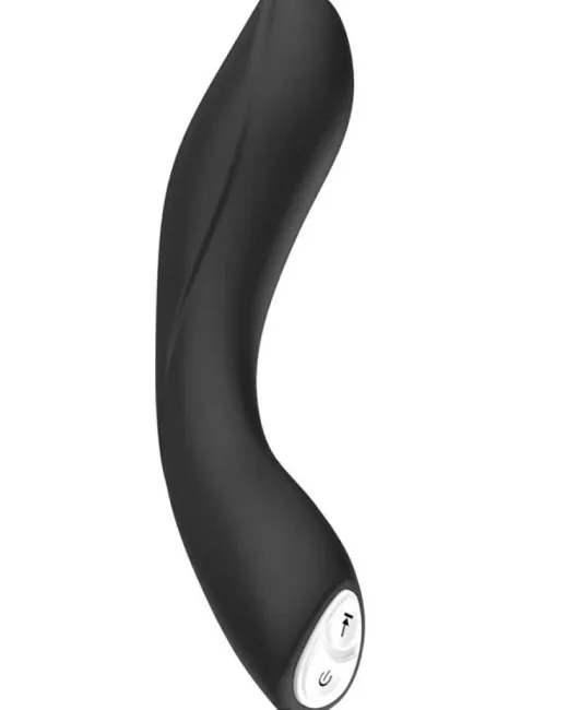 Xuanai Elbow Bükülebilir Eğik Şarjlı Vibratör – Siyah – Medikal Silikon
