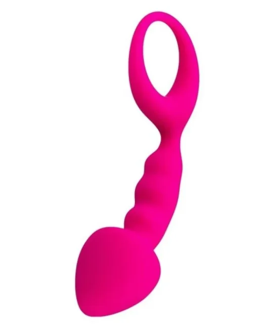Bong Anal Plug Pembe 12,5 cm – Silikon