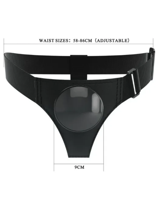 Babby Harness Briefs Vantuzlu Dildo Vibratör Uyumlu Belden Bağlamalı Kemer – Metal alternatif görünüm