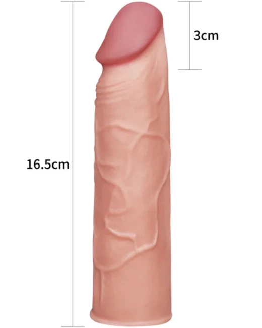 Add 1" Pleasure X Tender Penis Kılıfı – Hissedilir Damarlı