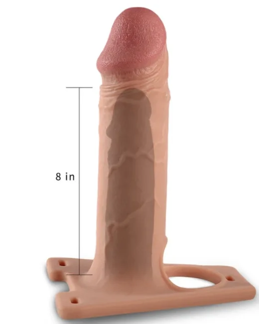 Ingen Rodeo Hollow Big Strapon Set 8,5 inç – Sıvı Silikon