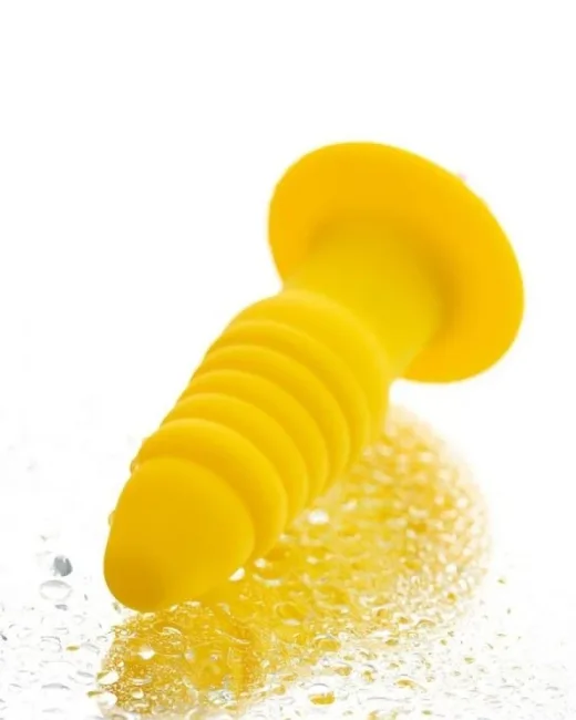 Lancy Anal Plug Sarı, 11 cm – Silikon