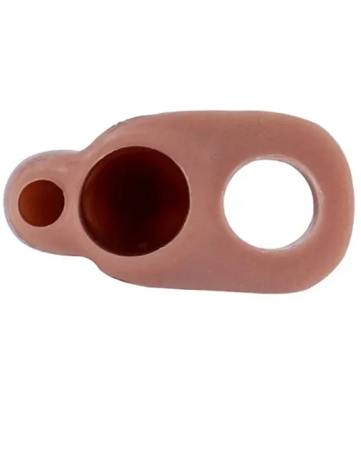 Dolgulu Testis Geçmeli Penis Kılıfı – Sarı, Testisli