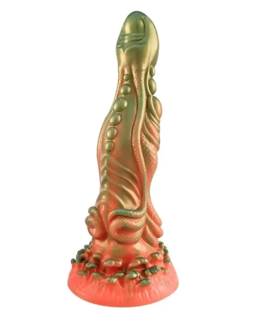 Kırmızı Yeşil Canavar Dildo – Silikon