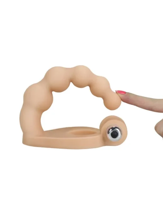 Ultra Soft 6.5" TPE Çift Penetrasyon Halkalı Vibratör, tamamen su geçirmez yapısıyla, çift penetrasyon