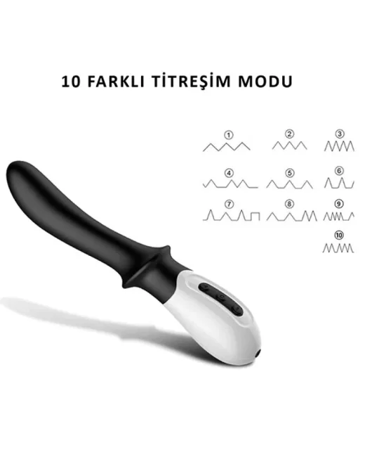 FoxShow Isıtma ve Yüksek Titreşim Özellikli G-Noktası ve Klitoris Vibratör – Silikon, Isıtmalı