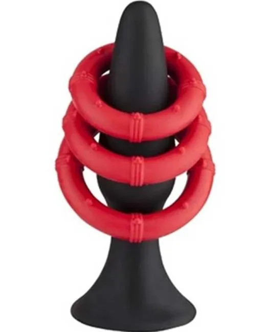 NMC Nanma Pash Halkalı Siyah Silikon Anal Plug
