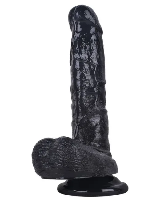 20,5 cm Siyah Dildo – Medikal Silikon alternatif görünüm