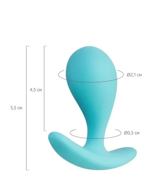 Blob Anal Plug Mavi 5,5 cm – Silikon
