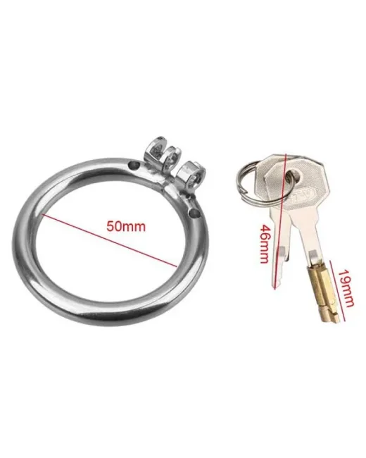 BDSM Paslanmaz Çelik Penis Kafesi – Tasarım 01