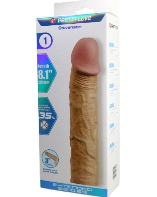 Stevenson Gerçek Hissiyatlı Uzatıcı Penis Kılıfı – Silikon