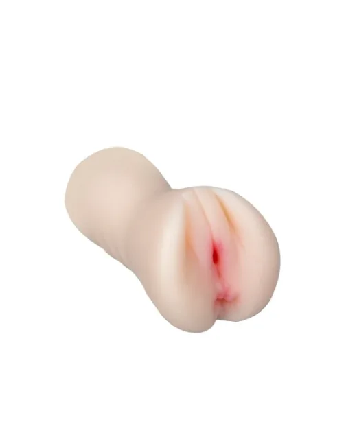 18 cm Çift Girişli Ten Rengi Anal Vajinal Mastürbatör
