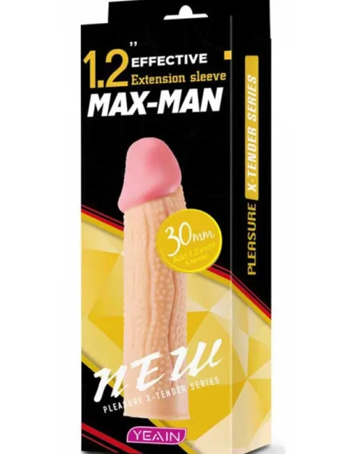 Max Man 30 mm Dolgulu Penis Kılıfı YN0050 – Et Dokulu alternatif görünüm