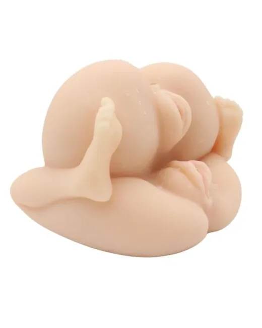 4 Girişli Çiftli Mastürbatör 1 kg – Silikon