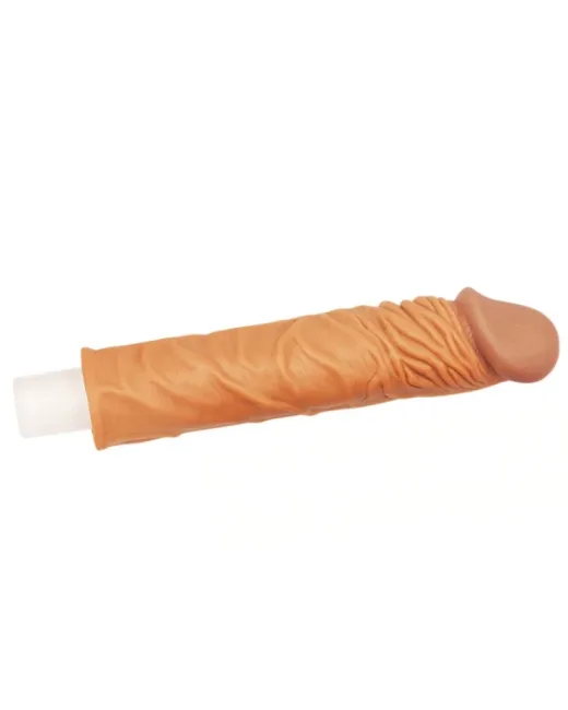 Add 2" Pleasure X Tender Penis Kılıfı Kahverengi – Hissedilir Damarlı