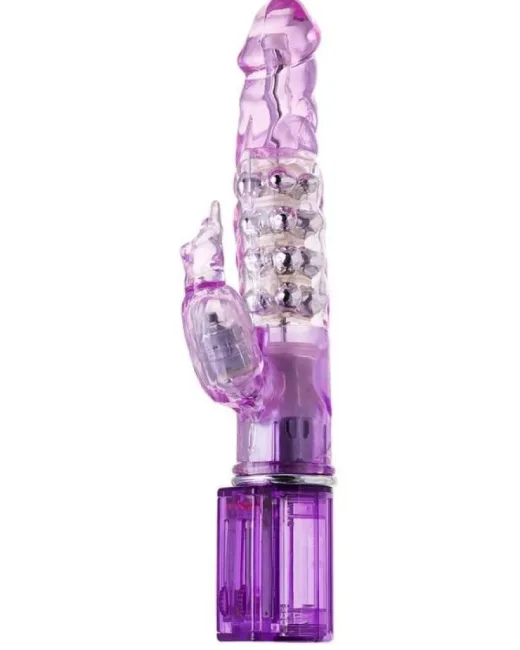 High-Tech Klitoral Uyarıcı Vibratör mor 26,5 cm – TPE alternatif görünüm