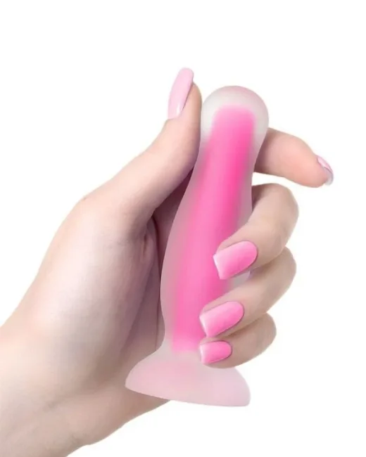 Beyond Cain Glow Gece Parlayan Anal Plug, Silikon, Şeffaf, 10 cm