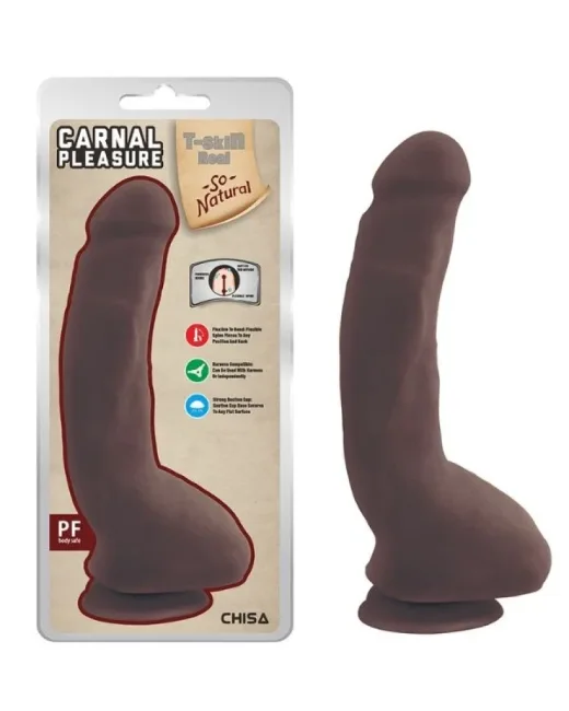 Carnal Pleasure Melez 23,5 cm Kıkırdaklı Gerçekçi Dildo – Medikal Silikon