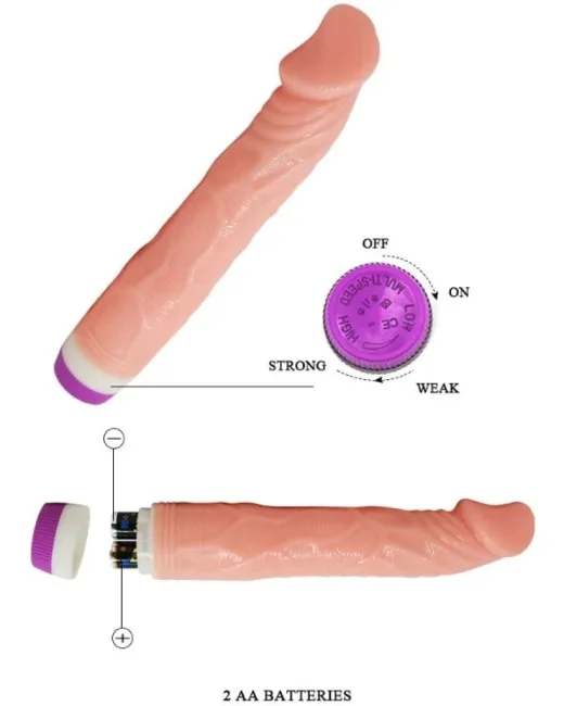 22 cm Titreşimli Realistik Vibratör Penis – Hissedilir Damarlı