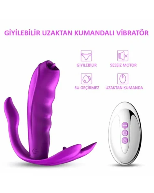 FoxShow Giyilebilir Kumandalı Titreşimli G-Noktası ve Klitoris Uyarıcı Vibratör alternatif görünüm