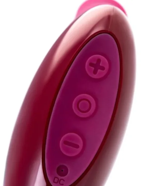Myrty Vakum Mastürbatör Bordo 9,8 cm – Şarjlı