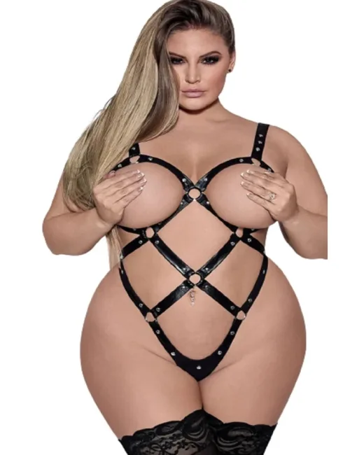Siyah Büyük Beden Seksi Fantezi Çılgın Sıcak