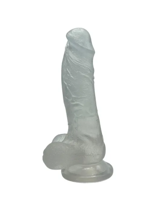 Beyaz Realistik Dildo – Medikal Silikon