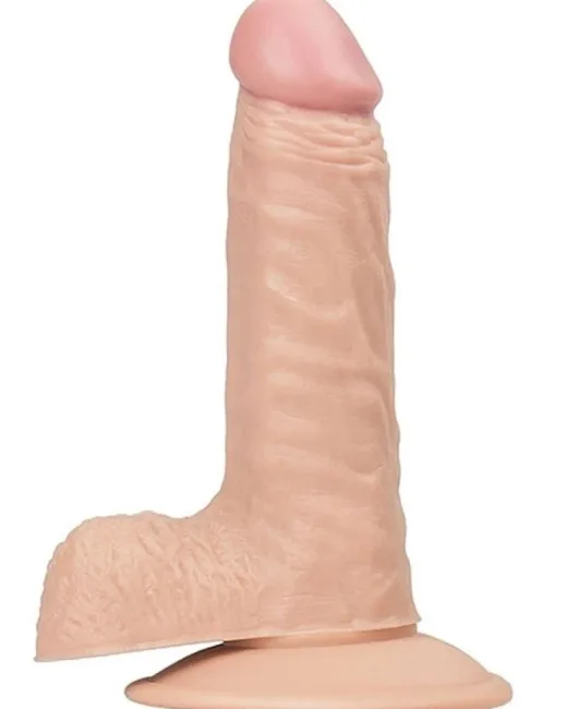 Gerçekçi Testisli Dildo 17,5 cm – Hissedilir Damarlı, Vantuzlu alternatif görünüm