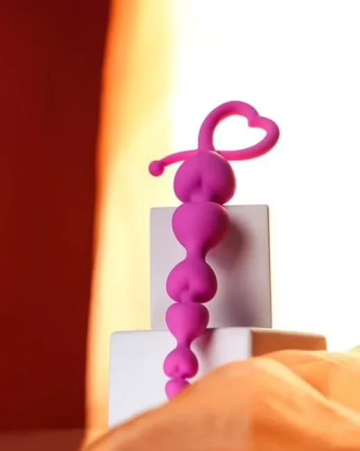 Sweety Anal Zinciri Pembe 18,5 cm – Silikon