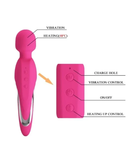 USB Şarjlı 7 Fonksiyonlu Isıtmalı Teknolojik Vibratör – Silikon