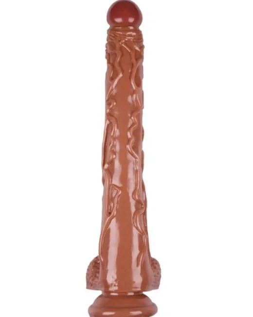 42 cm Kahverengi Dildo – Medikal Silikon