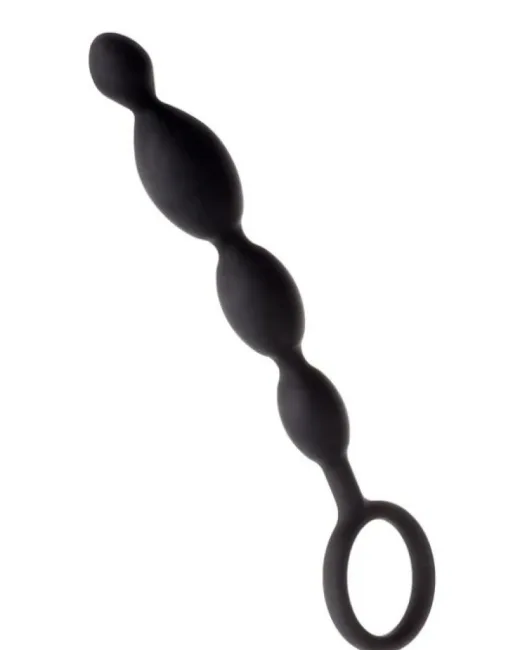 Anal Boncuk S Silikon Siyah 19,5 cm alternatif görünüm