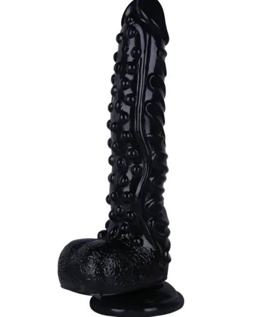 27 cm Siyah Dildo – Medikal Silikon – 4 cm Kalınlık