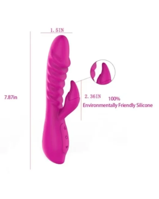 Alica Titreşimli Rod Isıtmalı Pembe Vibratör – Medikal Silikon, Şarjlı