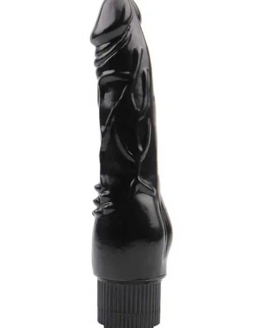 Rubicon Gerçekçi Koyu Ten Rengi Vibratör – 19 cm – Hissedilir Damarlı – Tasarım 02