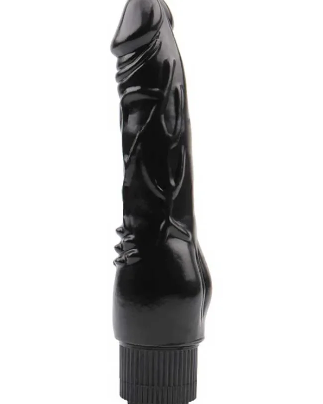 Rubicon Gerçekçi Koyu Ten Rengi Vibratör – 19 cm – Hissedilir Damarlı – Tasarım 02