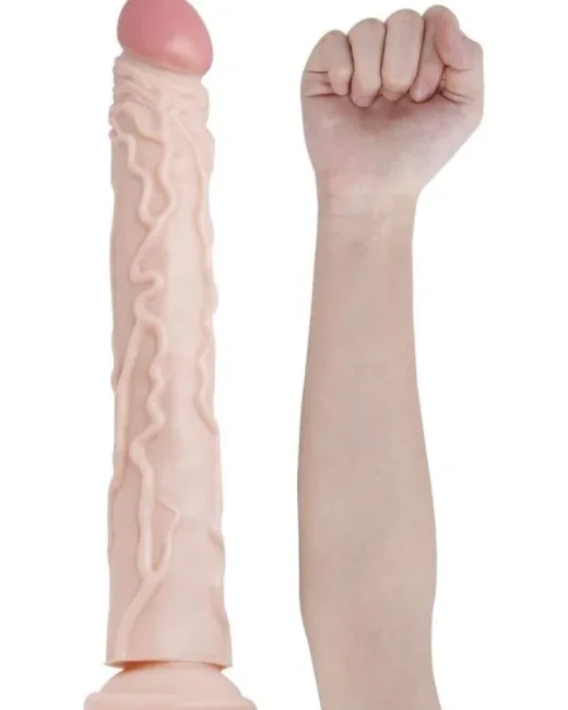 34,5 cm Realistik Dildo – Medikal Silikon – 5,5 cm Kalınlık