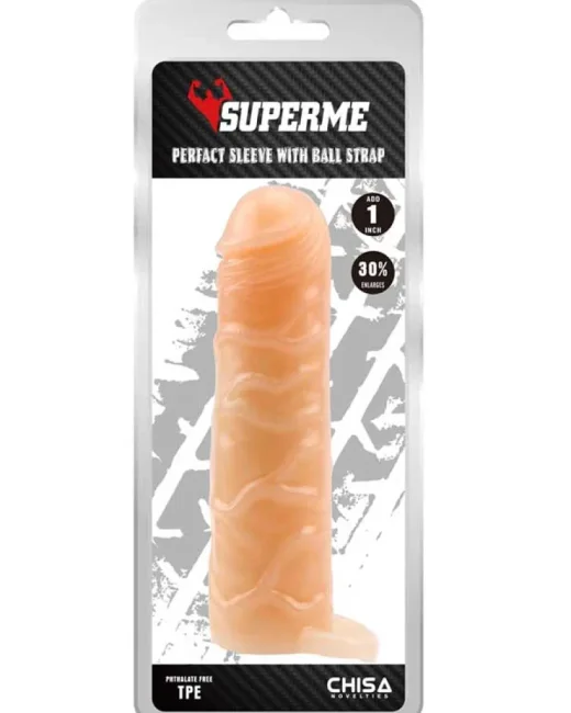 Perfact Sleeve Testis Halkalı Penis Kılıfı – Et Dokulu, Silikon alternatif görünüm