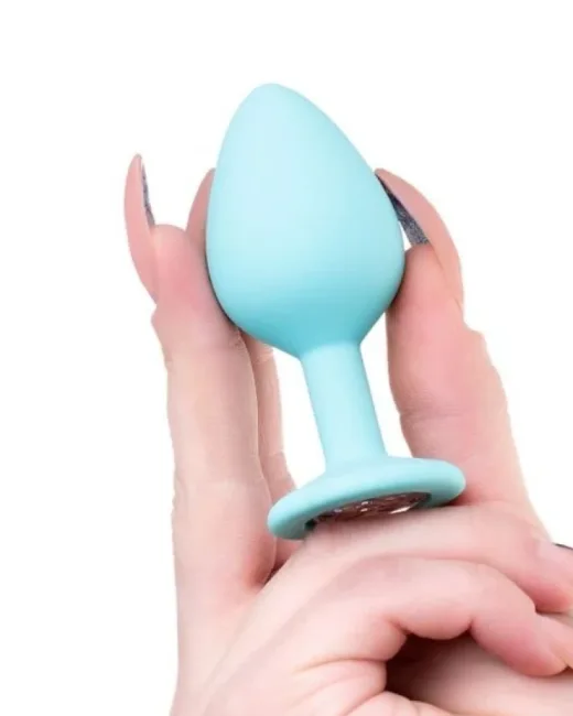 Brilliant Anal Plug Mavi 8 cm 50 g – Silikon