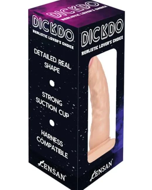 Dickdo Gerçekçi Penis Formlu Dildo 18,5 cm – Hissedilir Damarlı, Vantuzlu alternatif görünüm