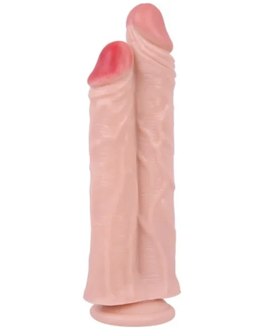 26,5 cm Realistik Çiftli Dildo – Medikal Silikon