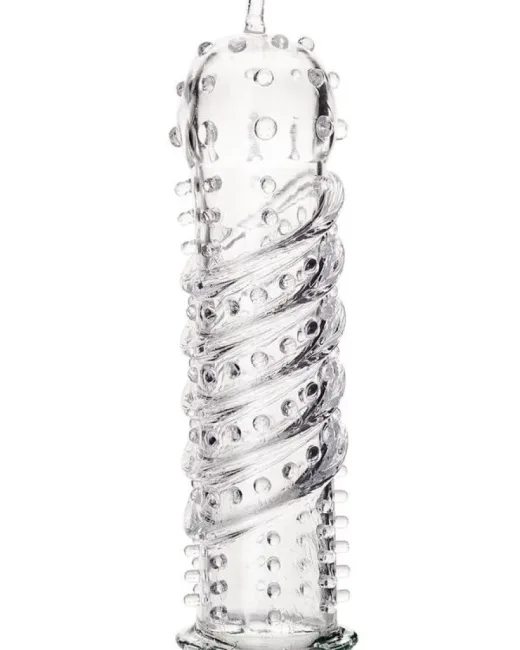 Tırtıklı Şeffaf Penis Kılıfı 15,3 cm