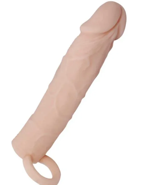 Penextender Açık Ten Rengi Penis Kılıfı 17,5 cm alternatif görünüm