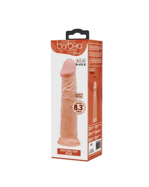 Barbara 8,3 i̇nç Dildo BW007013R – Et Dokulu, Hissedilir Damarlı