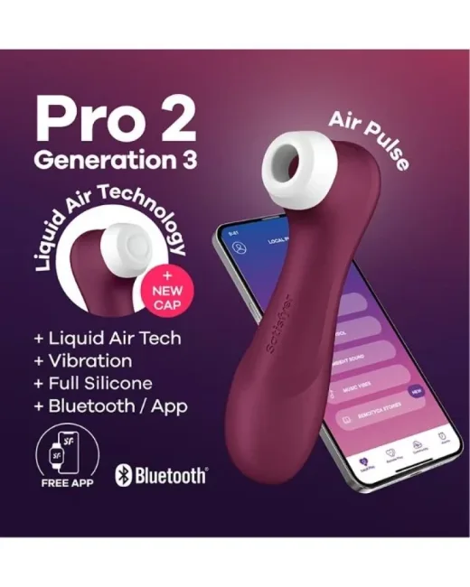 Satisfyer Pro 2 Generation 3 Telefon Kontrollü Vibratör – Silikon, Şarjlı