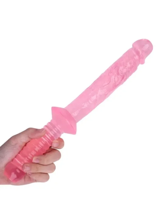 32 cm Pembe Realistik Kılıç Dildo – Medikal Silikon
